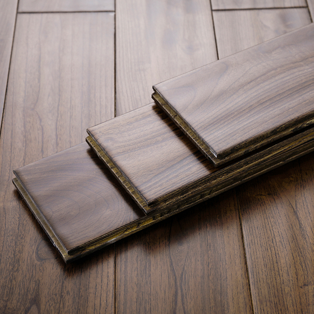 Garden Herringbone American Pastoral Teak Solid Wood Flooring