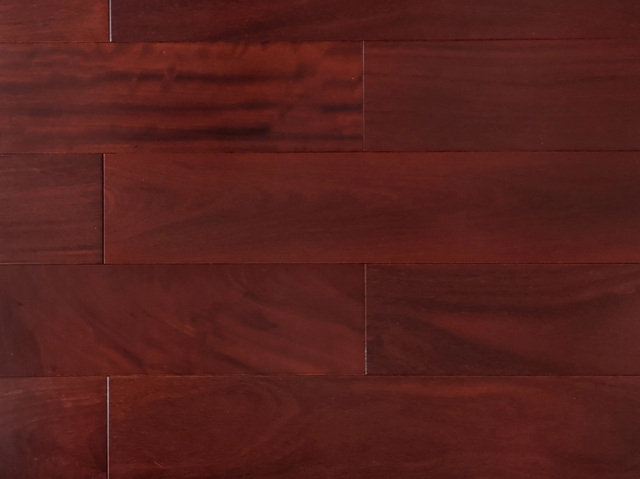 Solid Wood Flooring Natural Wood Length 610mm 18mm Traditional Red Hardwood Flooring