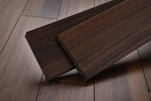 American Dark Color OKAN Solid Wood Flooring Indoor Waterproof Herringbone Hardwood Flooring