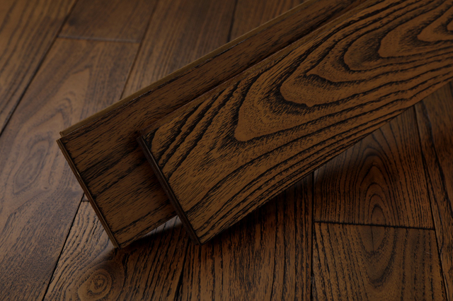 Hot Sale Solid Hardwood Floor Made of Natural Grain Herringbone Interior Flooring For Home Walnut Style