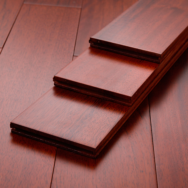 High Cost Wooden Paper Solid Wood Flooring Natural Pometia Hardwood Indoor Flooring T&G Click Lock