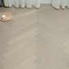 2023 New 3-layer Solid Wood Flooring Herringbone Shaped Oak Walnut Wood Veneer Lock Solid Wood Composite Flooring