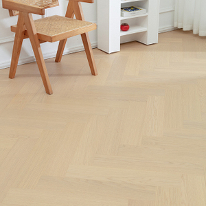 Herringbone Engineered Wood Flooring Oak Grain Paper Surface Brushed Flat 15mm New Three-Layer Wood Flooring