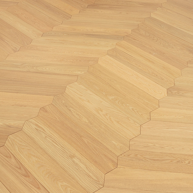 2024 Herringbone Composite Flooring Indoor Three Layer Irregular Shape Engineered Wood Flooring
