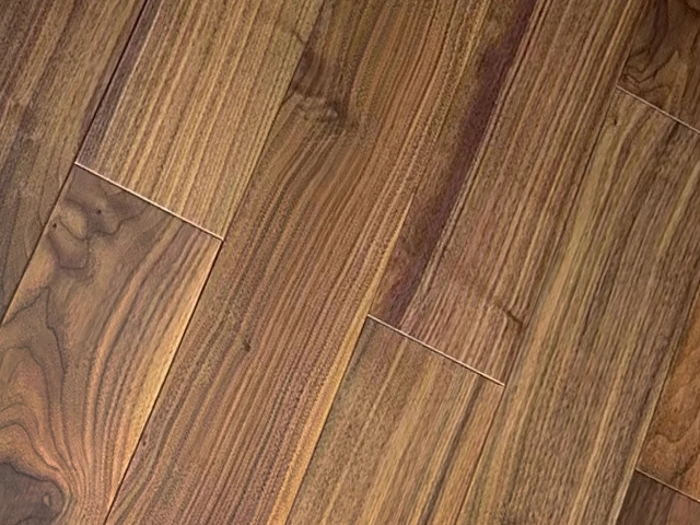 Indoor Walnut Modern Simple Style Solid Wood Flooring