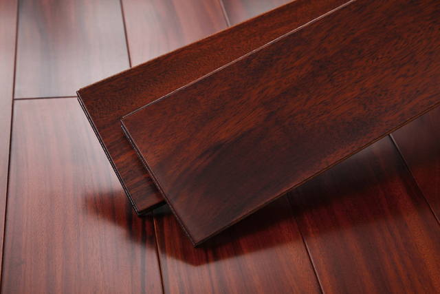 OKAN Hardwood Flooring Traditional Red Sandalwood Color 610mm Length Solid Wood Flooring