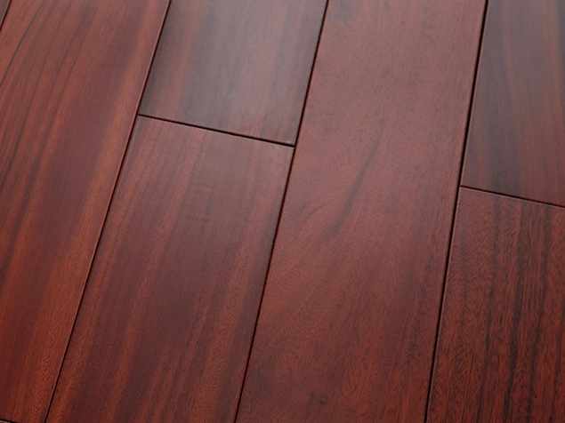 Balcony Mahogany E0 Solid Wood Flooring