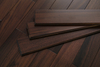 Walnut Color Indoor Wear Resistant Moisture-proof Solid Wood Flooring 100% OKAN Solid Wood