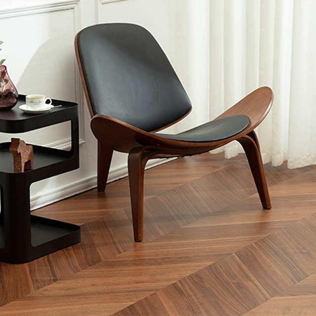 FishBone Three Layer Solid Wood Composite Floor Lock Natural Wood Skin Oak Walnut Wood Interior engineered wood flooring Decoration