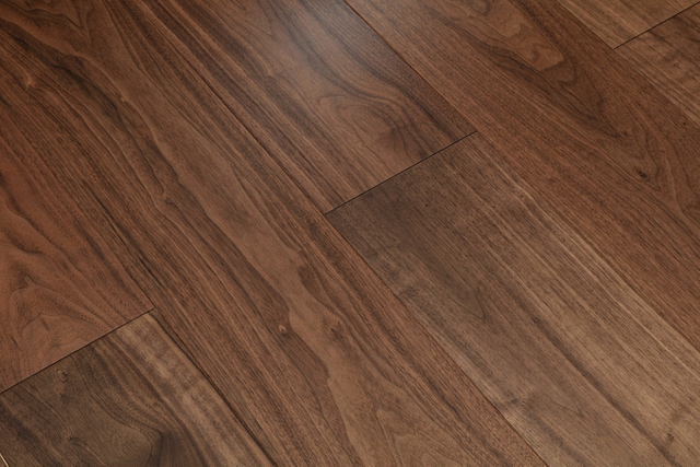 On Stairs Walnut Modern Simple Style Engineered Wood Flooring