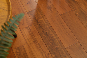 Chinese Factory Produces Solid Wood Flooring Teak Color Flooring For Indoor Use Hardwood