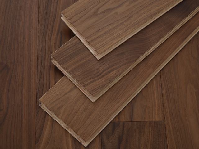 On Stairs T&g American Walnut Style Engineered Wood Flooring