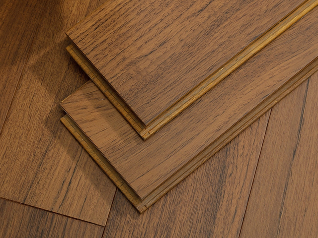 Gym Teak American Pastoral Teak Solid Wood Flooring