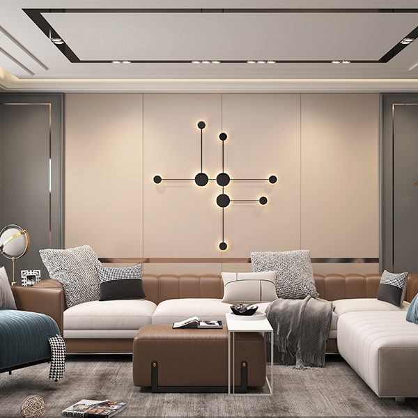 Modern Simple Style Solid Wood Wall Panels Indoor Living Room Decoration Sound Insulation Moisture-Proof Wall Panels