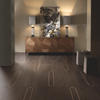 Entrance Lobby Of Hotel High-End Art Engineered Wood Flooring Indoor Use Art Parquet Flooring With Copper Inlay