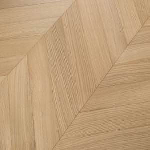 Fishbone Engineered Wood Flooring Wear-Resisting Herringbone Straight 1.2mm Veneer Thickness White Oak Engineering Flooring