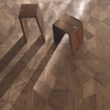 Entrance Lobby Of Hotel High-End Art Engineered Wood Flooring Indoor Use Art Parquet Flooring With Copper Inlay