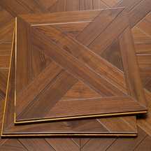 Classical Style Walnut Art Parquet Flooring Level E0 15mm Engineered Wood Indoor Use Modern Living Room Smooth Finish Ash