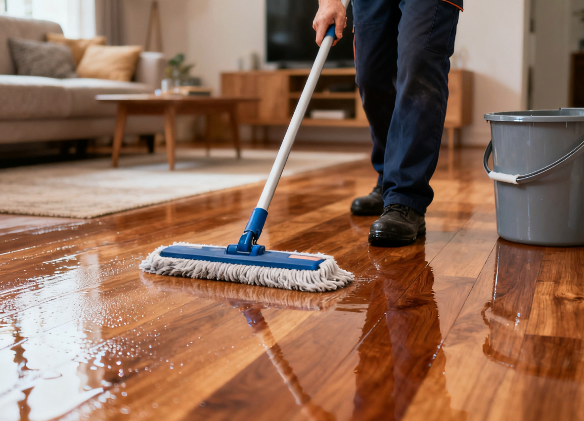 Cleaning wood floors 