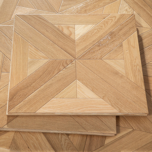 European Oak Parquet Flooring Art Cream Style 15mm Wear-Resistant Engineered Wood Flooring Walnut Household Parquet